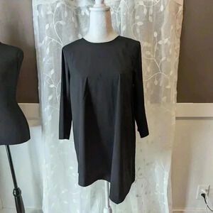 J.Jill Asymmetrical Black Shirt 3/4 Sleeves, Size S
